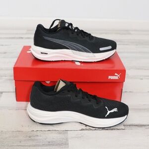 PUMA  Womens Velocity Nitro 2 Sneaker Size 8 Black White NEW